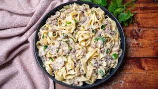 Ground Beef Alfredo