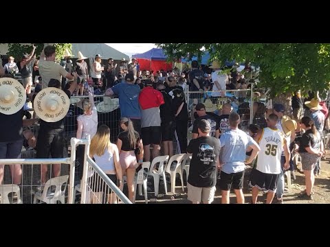 Summernats 35: barra turbo burnout at the messiest part of Saturday afternoon