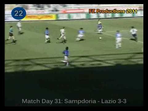 Italian Serie A Top Scorers: 1995-1996 Giuseppe Signori (Lazio) 24 goals