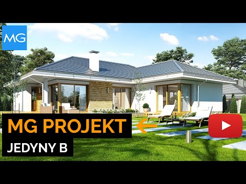 Projekt domu Jedyny B MG Projekt – 145,63 m2 - koszt budowy 214 tys. zł