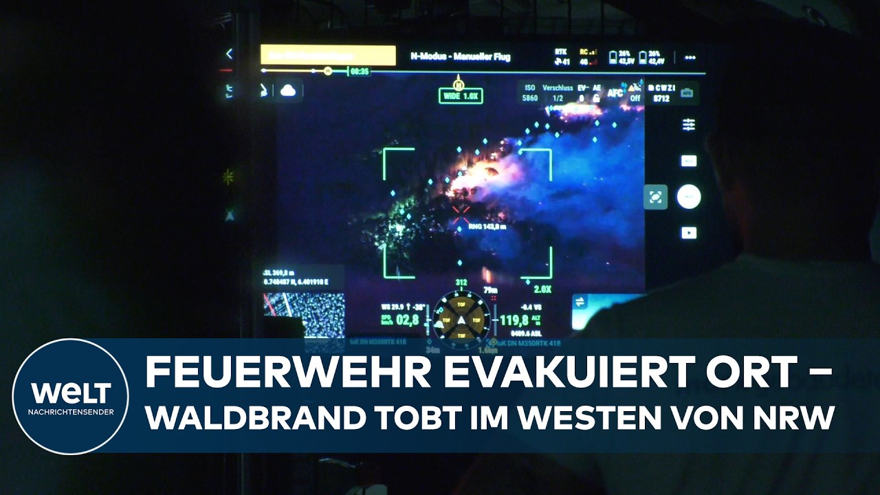 EILMELDUNG: Waldbrand bei Hürtgenwald ‒ Flammen nur noch 400 Meter von Gemeinde entfernt