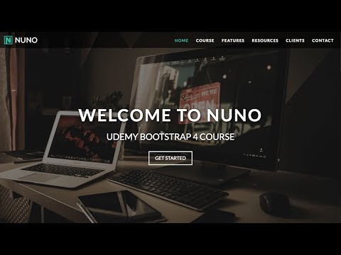 Build A Complete HTML CSS Website with Bootstrap 4