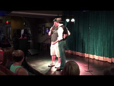 Jeff Lewis talking, Ben Thompson cutting up - video by Susan Quinn Sand