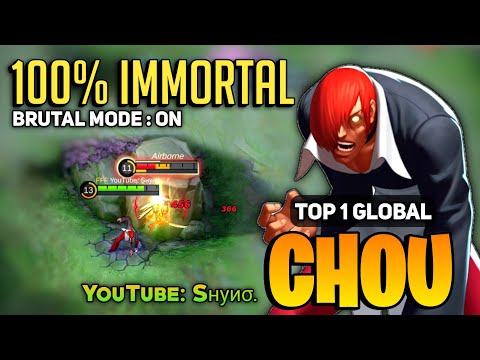 Chou New KING! Perfect Gameplay [ Top 1 Global Chou Best Build 2022 ] By Sнуиσ. - Mobile Legends