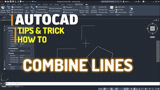 AutoCAD How To Combine Lines Tutorial