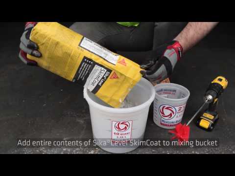 Sika Level SkimCoat Application