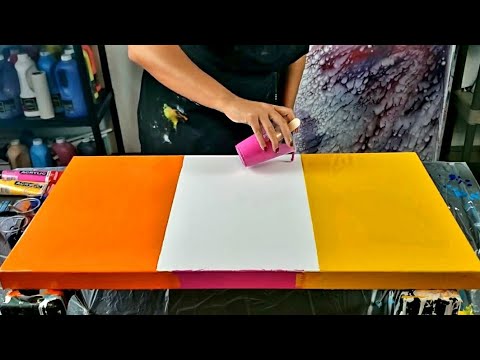 7 Amazing and Unique Acrylic Pour Paintings - Acrylic Abstract Art - Flow Art - Acrylic Pouring