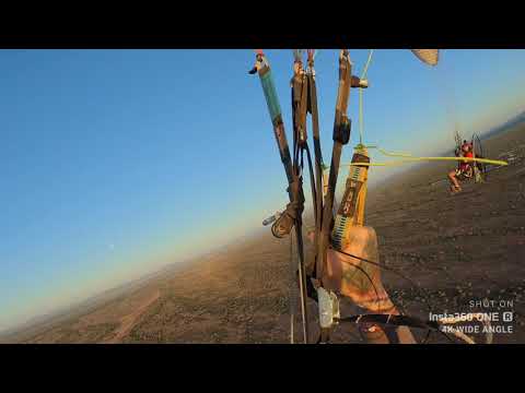 Flying my paramotor to the Superstition Mountains uncut