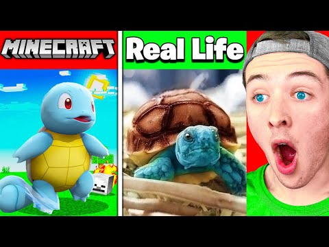 MINECRAFT POKEMON IN REAL LIFE! (part 2) | Rayquaza, Squirtle & MORE!