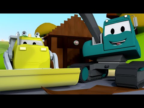 Echipa constructorilor - Sopronul de lemn - Orasul Masinilor 🚧 Desene pentru copii