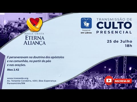 Culto de Domingo - 18h | 25/07/2021