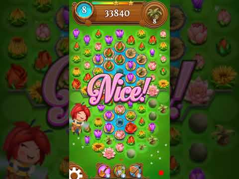 Blossom Blast Saga 672 level. No boosters. 3 stars.