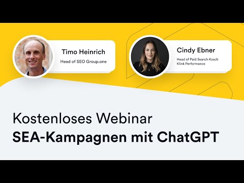 Google Anzeigen mit KI | SEA Ads-Kampagnen mit ChatGPT optimal erstellen | dogado Webinar