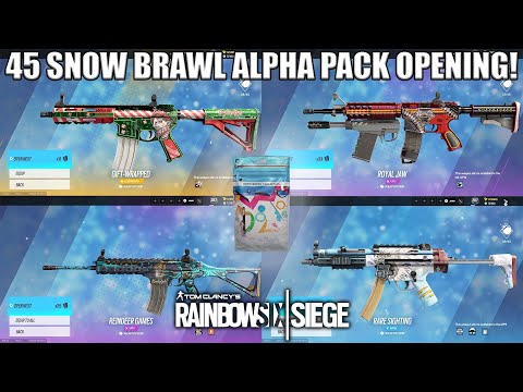 Snow Brawl Alpha Pack Opening - Rainbow Six Siege