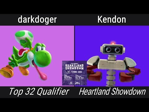 Heartland Showdown 2024 Top 32 Qualifier - darkdoger (Yoshi) vs Kendon (R.O.B., Pichu, Bowser)