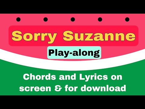 Sorry Suzanne by the Hollies. Ukulele Cover and Play-a-long. Chords & Lyrics on screen - Female key