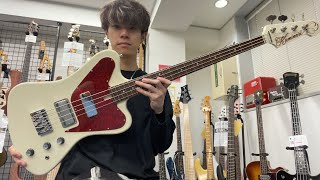 Video thumbnail for KAMINARI GUITARS / YARDBIRD YU-SUTO MODEL K-YB2-YS / BW【Test Play】 by Bass Sound Maniac