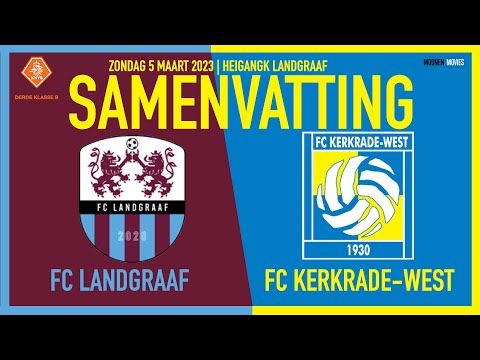 FC LANDGRAAF-FC KERKRADE-WEST PAS BESLIST IN 96E MINUUT!
