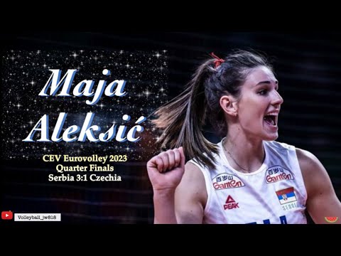 Maja Aleksić │Monster Block│16 points │ Serbia vs Czechia│ CEV EuroVolley 2023 Women Quarter Final