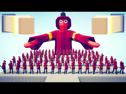 100x FIREMAN + GIANT FIREMAN vs EVERY GOD - Totally Accurate Battle Simulator 2024