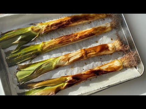 RECETTE FACILE POIREAUX BRULÉS ​FETA maison (Vinaigrette incroyable)🔥