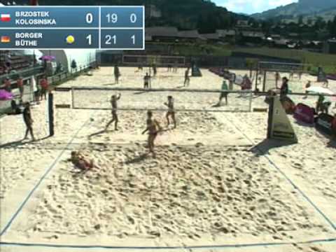 Brzostek-Kolosinska POL vs. Borger-Büthe GER Qual Round 1 Grand Slam Gstaad WORLD TOUR 2011