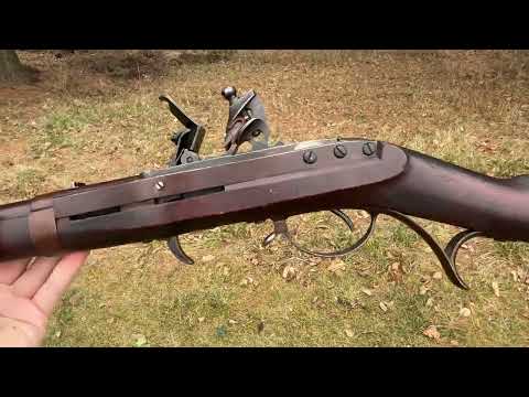 1819 Hall breechloading flintlock POV firing