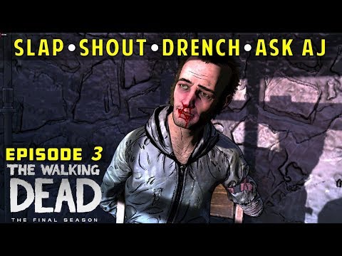 Slap Abel - Drench Abel - Shout at Abel - Let AJ wake him up | TWD Final Season Episode 3