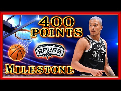 Jeremy Sochan 400 points NBA MILESTONE 2022/23 All Actions debut season Full