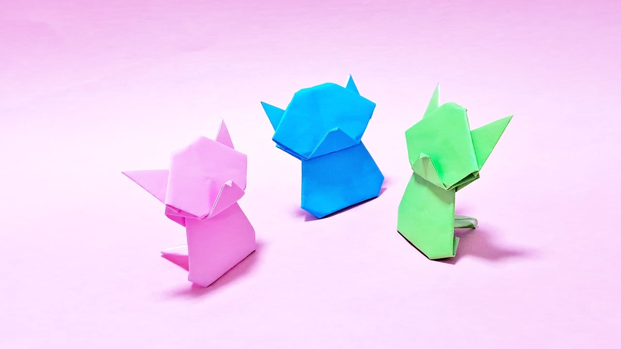How to Make an Origami Cat 🐱 Easy Paper Animal @origamioriart
