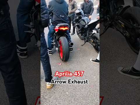 Aprilia 457 With Arrow Exhaust Crazy Sound || #apriliars457 #arrowexhaust #ytshots #shortsfeed