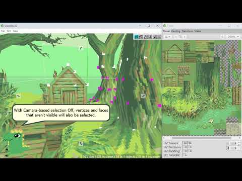 🐊 Crocotile 3D - Camera-based Selection