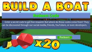 Roblox Build A Boat For Treasure Codes 2019 February Th Clip - 