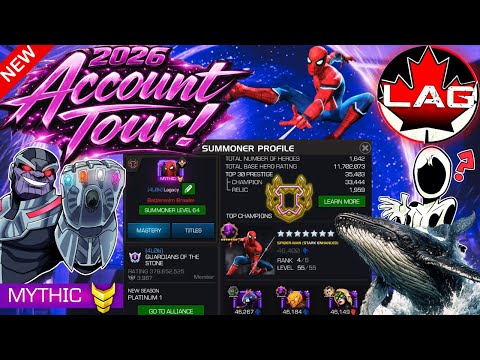 💲69K 2026 Lagacy Kraken Account Tour! Almost 12 Million Rating x50 7⭐Rank 4 Roster Showcase! - MCOC