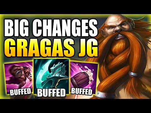 RIOT JUST BUFFED GRAGAS JUNGLE & NOW HE FEELS MUCH BETTER! - Best Build/Runes S+ League of Legends