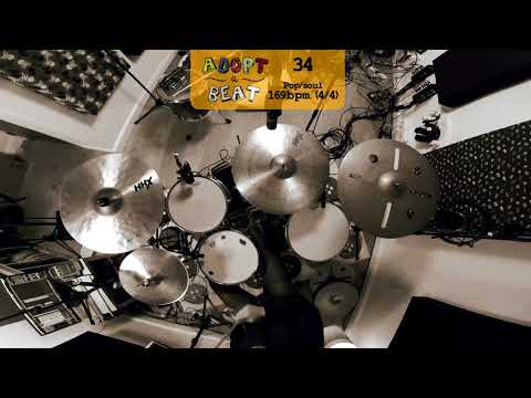 Pop/soul 169bpm 4/4 - FREE DRUMBEAT DOWNLOAD