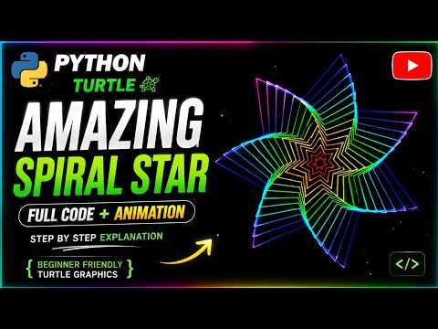 Star Pattern Using Python Turtle %e2%ad%90%ef%b8%8f Python Turtle Graphics %f0%9f%90%a2 Code Coding Python Programming