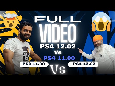😱PS4 12.02 VS PS 11.00🤯 | FULL VIDEO PS4 12.02 VS 11.00 | PS4 LUA GAME