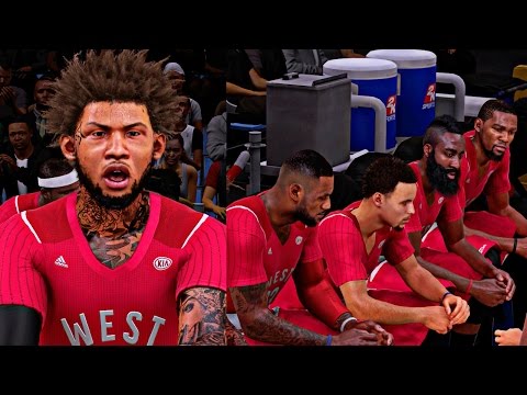 CAM LeBRON KD AND STEPH CURRY ALL ON 1 TEAM! | CRAZY ALL-STAR GAME HIGHLIGHTS - NBA 2K16 MyCAREER S3