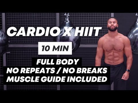 10 MIN CARDIO HIIT WORKOUT – NO BREAKS MAXIMUM BURN - Full Body, No Equipment, No Repeats, Every Day