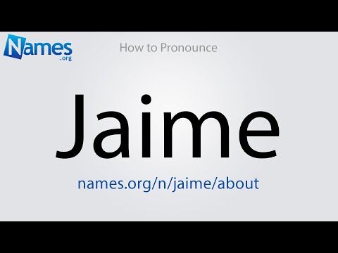 How to Pronounce Jaime