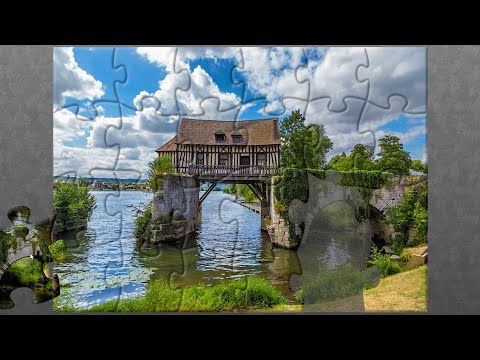 Jigsaw Puzzle | Old water mill in Vernon on the Seine #92