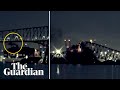 Baltimore Key Bridge collapse: the Dali ship's movements in the lead up to the hit