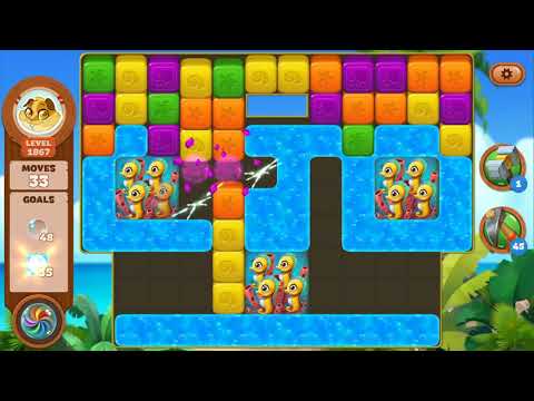 Lost Island Blast Adventure Level 1867 NO BOOSTERS - A S GAMING ✔️