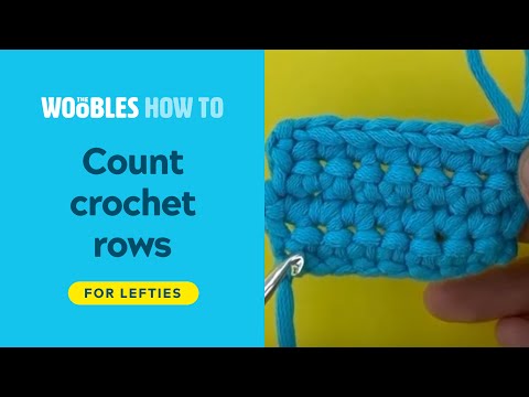 Left-handed crochet: How to count crochet rows