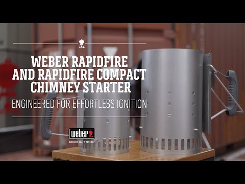 Weber Rapidfire and Rapidfire Compact Chimney Starters - Effortless Ignition of Charcoal Briquettes
