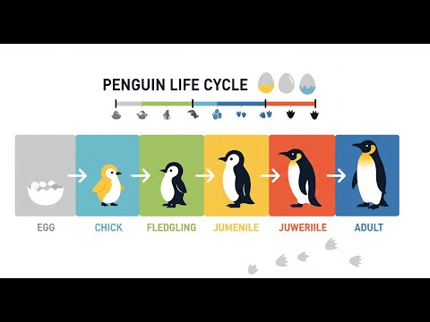 Penguin Life Cycle  From Egg to Adult