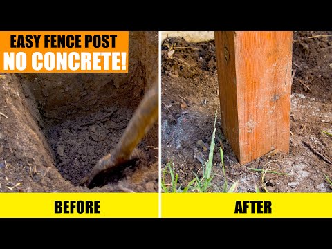 How To Set Up a Fence Post Without Concrete!