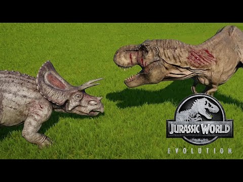 ALL DINOSAUR BATTLE ROYALE || JURASSIC WORLD EVOLUTION