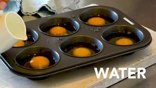 How to poach eggs: oven method